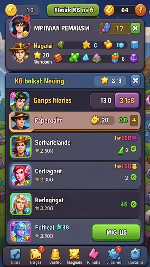 Screenshot dari level menantang dalam 33L.