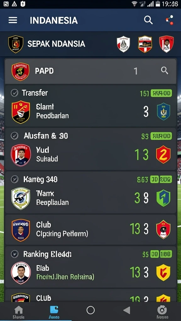 Screenshot dari mode permainan yang paling populer.