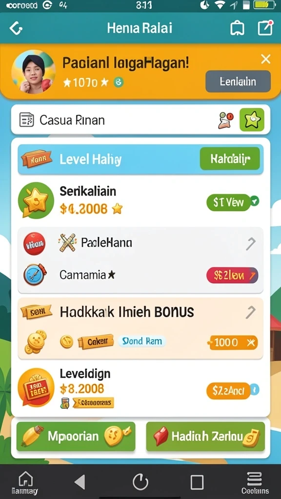 Karakter unik yang bisa disesuaikan oleh pengguna.