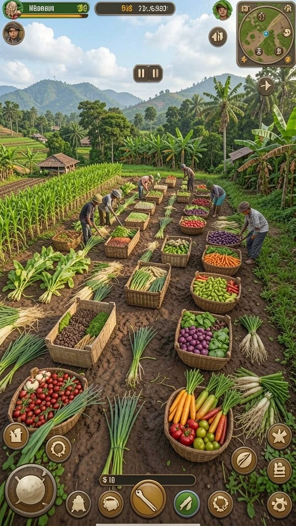 Karakter dengan desain unik dan variasi yang beragam.