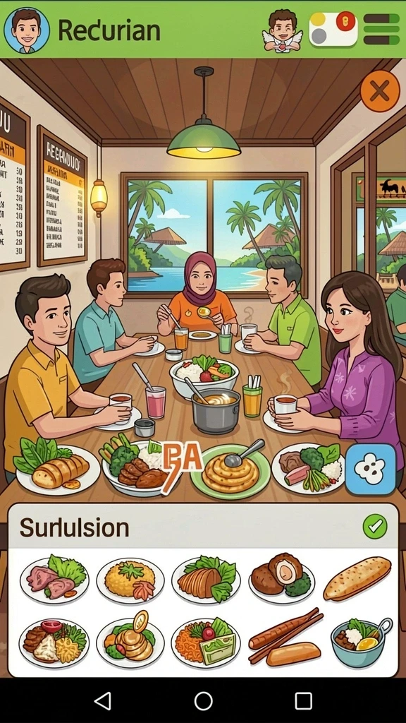 Tangkapan layar karakter utama dalam aksi.
