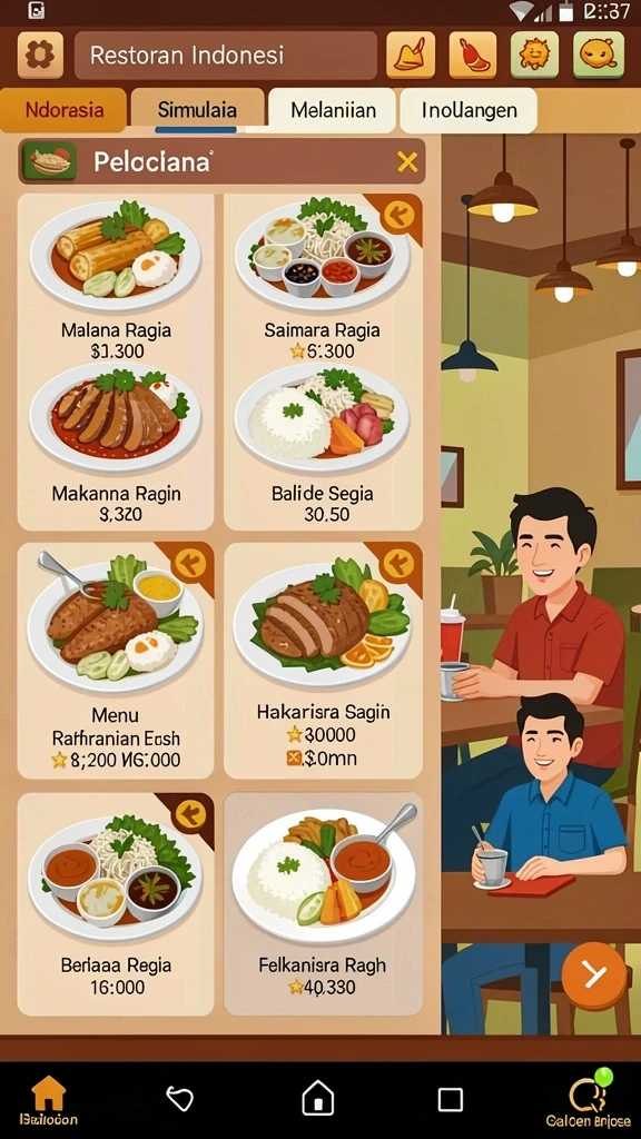Gameplay seru yang membuat ketagihan.
