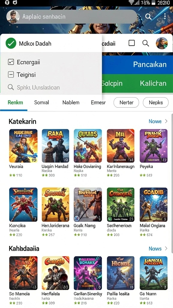 Fitur upgrade karakter yang memukau.