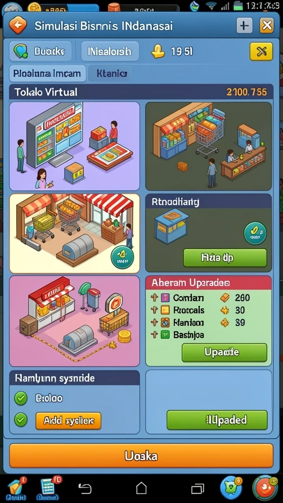 Tampilan antarmuka yang modern dan menarik.