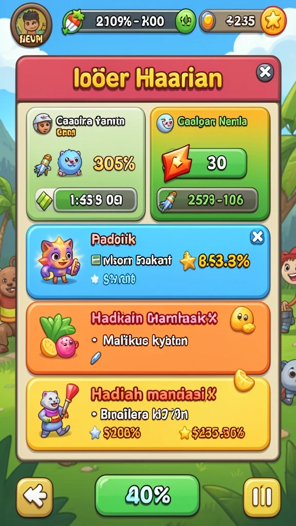 Tampilan awal game EOS77 yang menarik dan user-friendly.