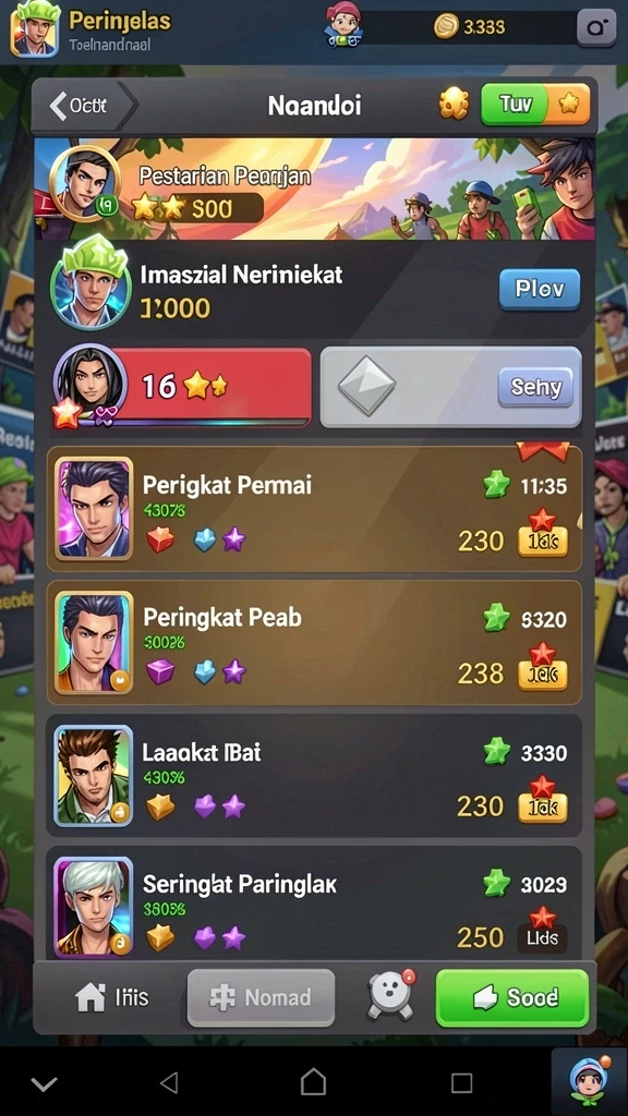 Variasi permainan slot dengan tema yang berbeda.