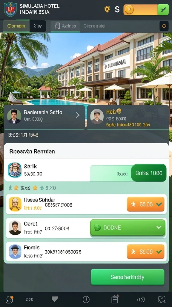 Mode permainan yang kompetitif dan menantang.