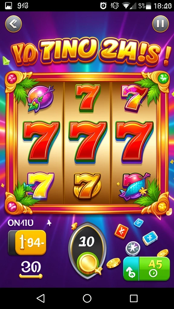 Pengguna sedang menikmati permainan slot yang seru.