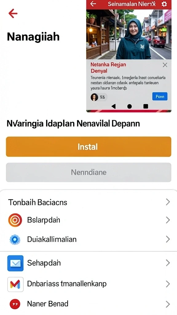 Tampilan antarmuka yang menarik dan mudah dinavigasi.