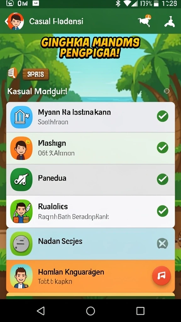 Level yang beragam dan menantang setiap pemain.
