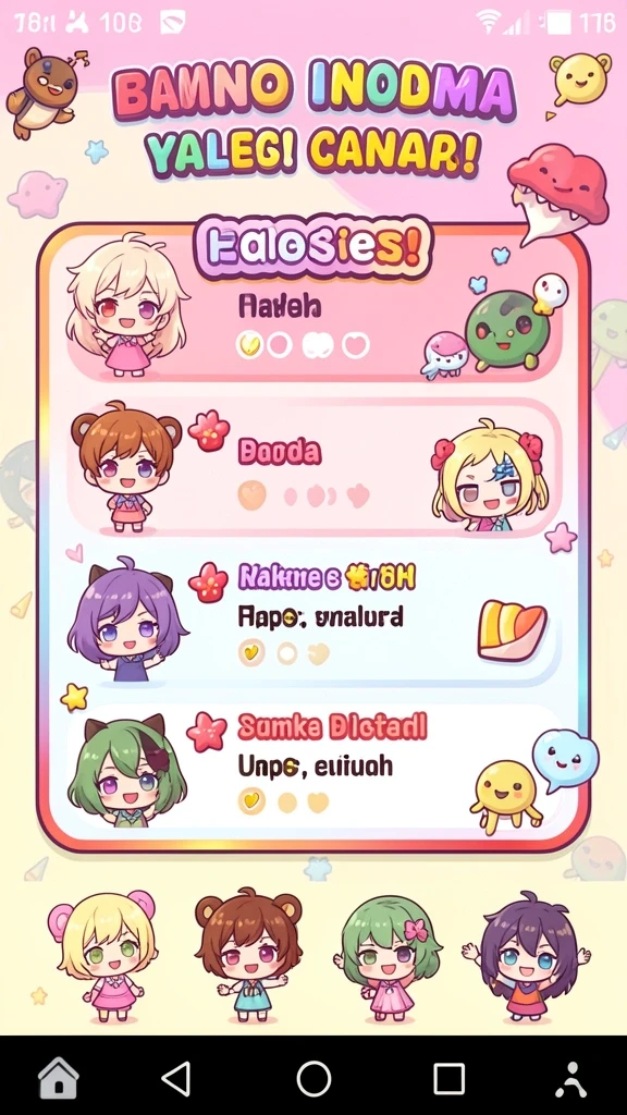 Screenshot memperlihatkan salah satu level yang menantang dan penuh warna.