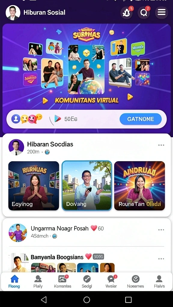 Tampilan antarmuka yang menarik dan user-friendly.