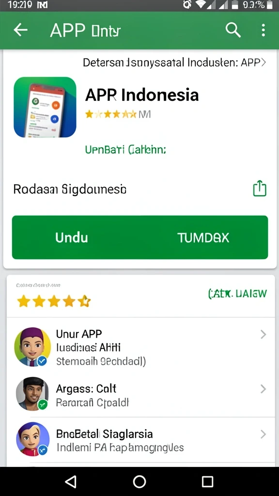 Tampilan awal permainan dengan karakter-karakter unik.