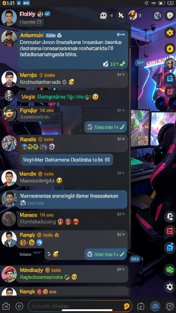 Screenshot menunjukkan pemandangan indah dari kerajaan.