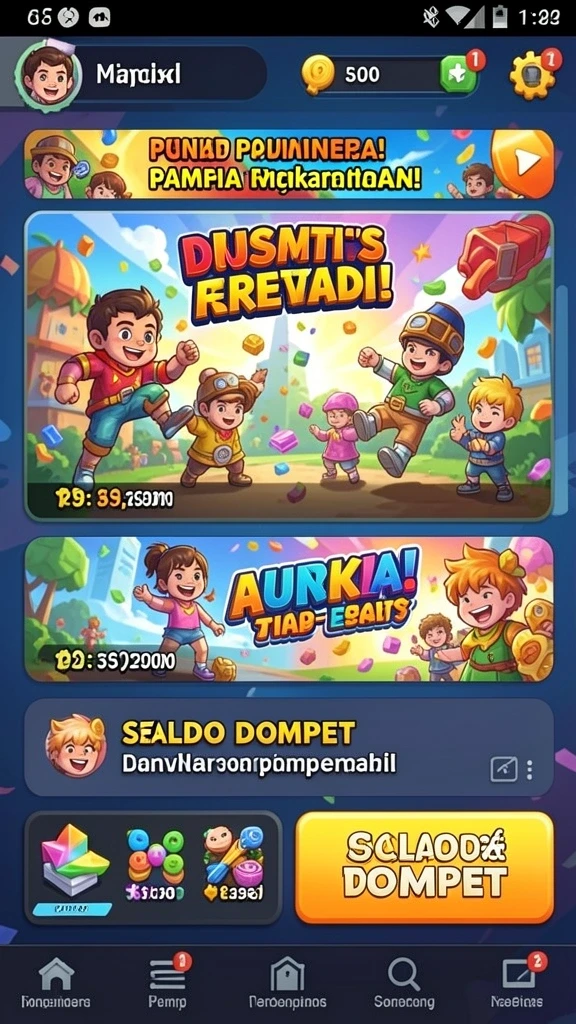Level tantangan yang beragam dan menyenangkan.