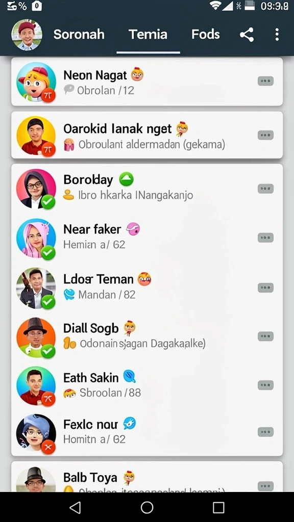 Screenshot pertama menampilkan antarmuka utama game yang user-friendly.